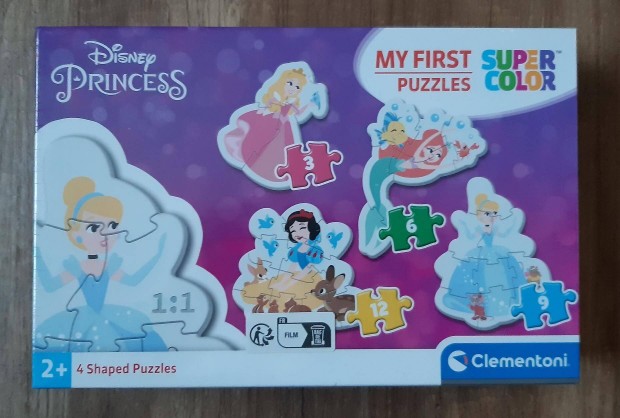 Clementoni Disney Princess - 3,6,9,12 db-os puzzle (j)