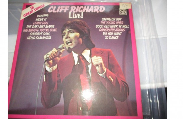 Cliff Richard LP hanglemezek eladk