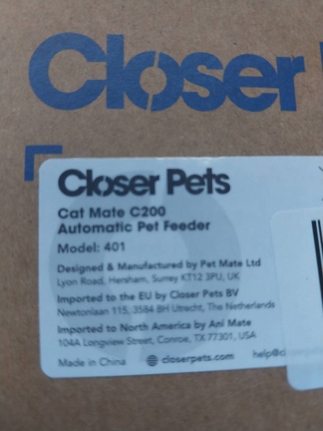 Closer Pets C200 automata idzthet macska etet 