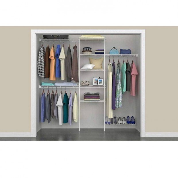 Closetmaid 1608 szekrnyrendez kszlet cippolccal, 1,52-2,44cm