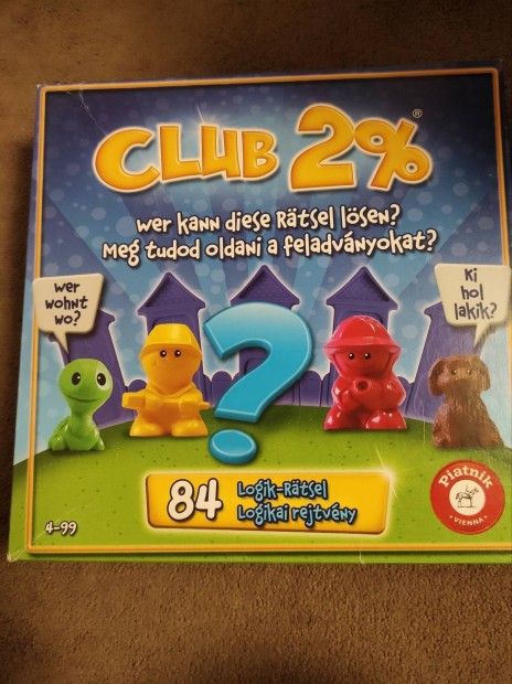 Club 2% Ki hol lakik? logikai tarsasjtk