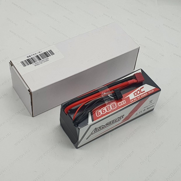 Cnhl 6600mah 4S 14.8V 100C T deans Lipo akkumultor etethaj RC haj