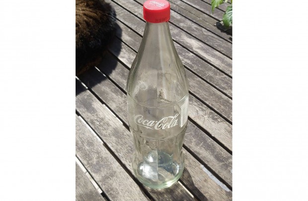 Coca COLA veg, palack, 1l-es, retro