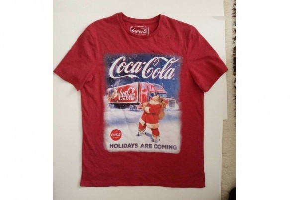 Coca Cola Holidays are coming piros pl "M" medium mret