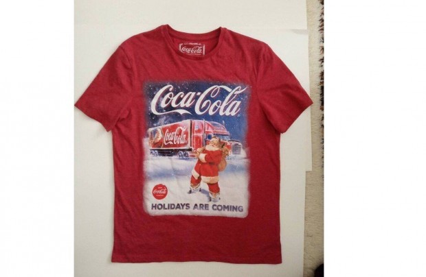 Coca Cola Holidays are coming piros pl "M" medium mret