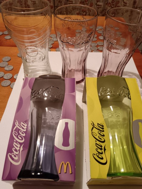 Coca Cola Pepsi Poharak egyben eladóak gyári csomagolás