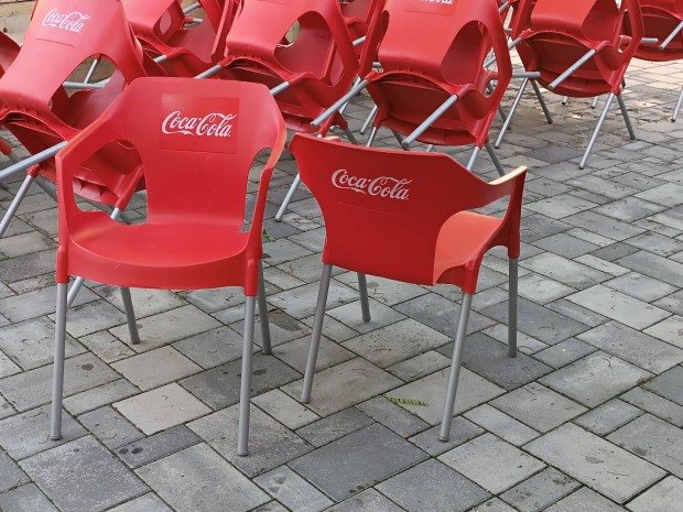 Coca-Cola UV ll kltri manyag szkek 8000 Ft/db