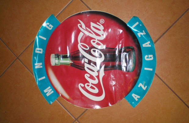 Coca-Cola nagymret matrica kb. 30 ves 43 cm Csak telefonon!