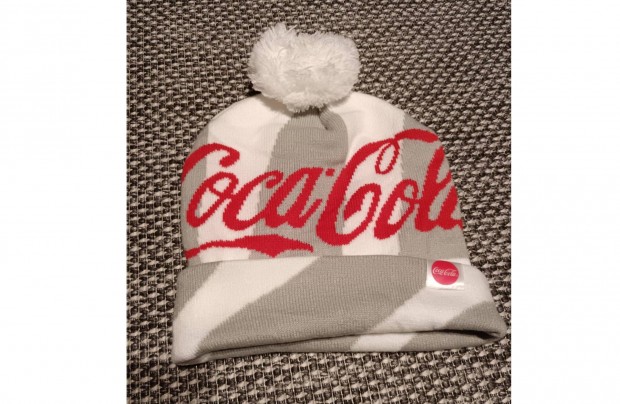 Coca-Cola sapka csomagolt j, 1 mret,postzom,pompom sapka