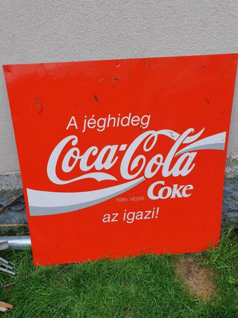 Coca cola bdog poszter 100x100cm aluminium