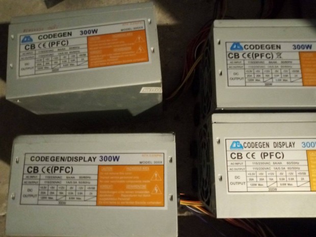 Codegen 300W-os tpegysg szmtgpbe 16A tesztelt, mkd