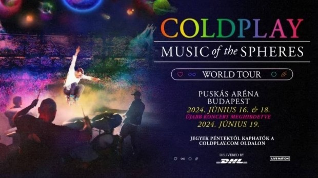 Coldplay Budapest Pusks Arna lljegy 2024.  jnius 18