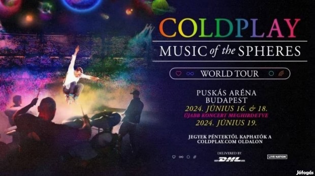 Coldplay jegy elad - 2024. jnius 18