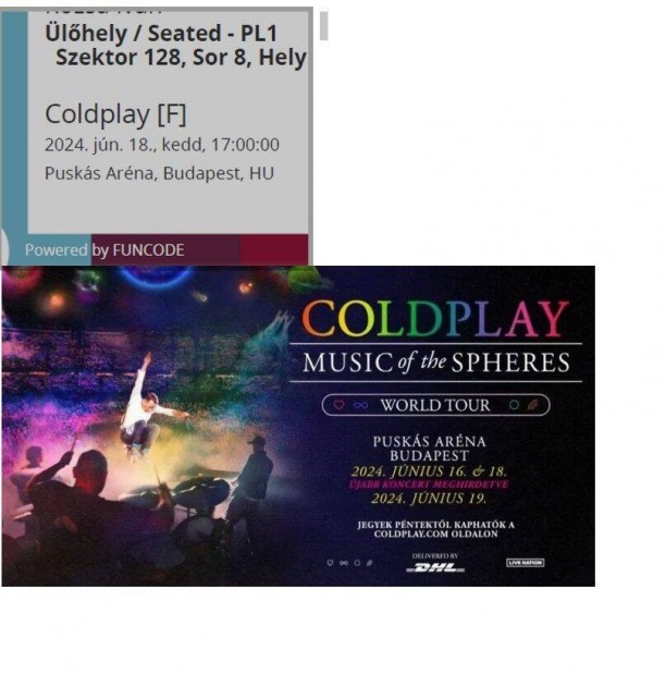 Coldplay jegyek