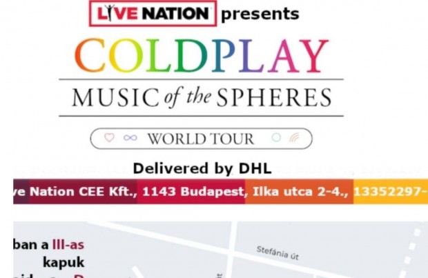 Coldplay koncertre jnius 19-re, lhelyre szl jegyek