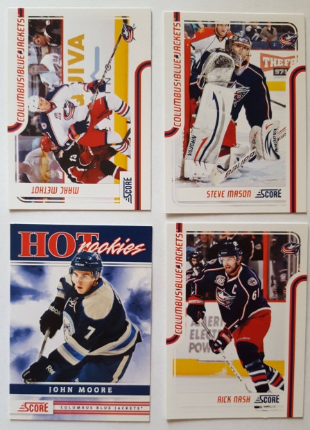 Columbus Blue Jackets NHL krtya hoki Mason, Methot, stb