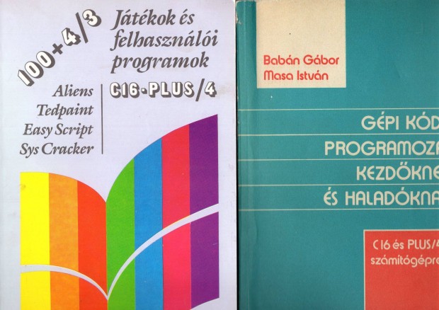 Commodore 16 +4 szmtgp programozsi knyvek eladk