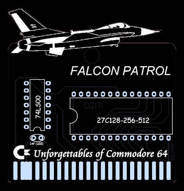 Commodore 64 Jtk Cartridge Falcon Patrol Nyk