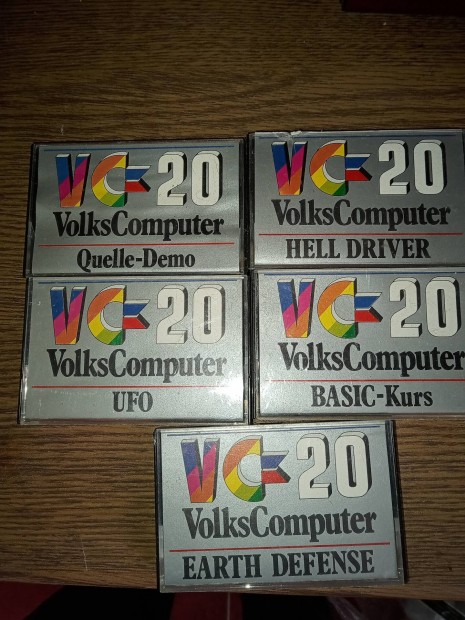 Commodore VC-20 gyri kazetta csomag 5 db egyben hibtlan 