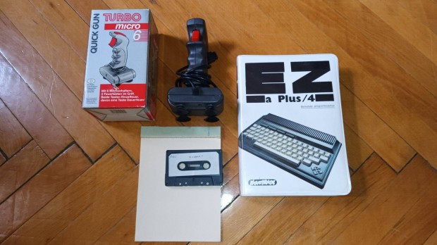 Commodore joystick s egy hinyos bemutat programkazetta