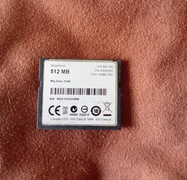 Compact Flash 512 MB kártya 100% hibatlan,garanciával