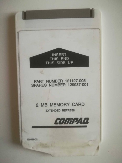 Compaq 2MB memria krtya elad