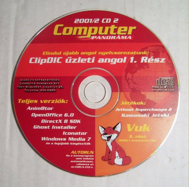 Computer Panorma 2001/2 CD2 (jogtiszta jsgmellklet)