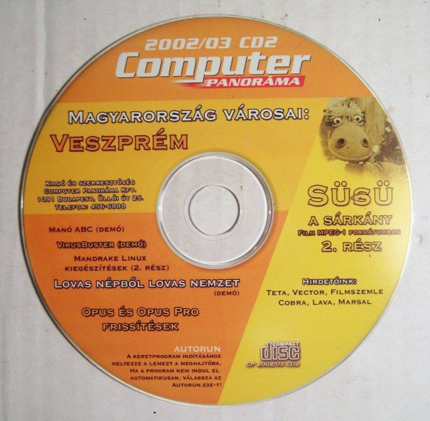 Computer Panorma 2002/03 CD2 (jogtiszta jsgmellklet)