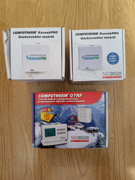 Computherm Q7RF termosztát és Konvekpro gázkonvektor vezérlő