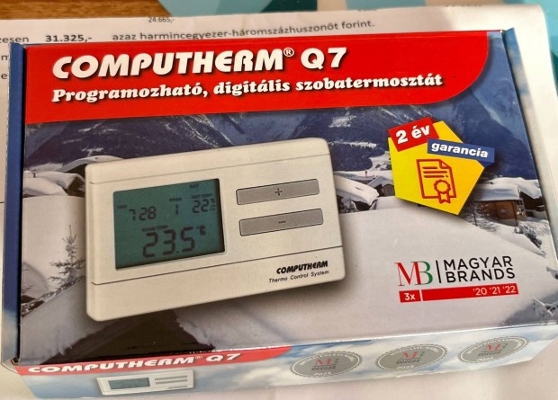 Computherm Q7 programozhato, digitalis termosztat