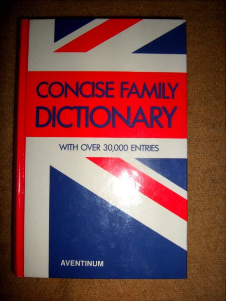 Concise Family Dictionary Brown Watson egynyelv, ajndknak is