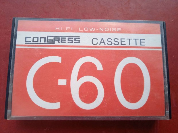 Congress ( TDK ) C-60 retro audi kazetta , bortn felirat