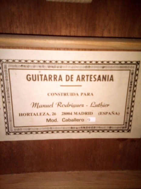 Construida Para/Guitarra de Artesania Madrid/extrkkal 
