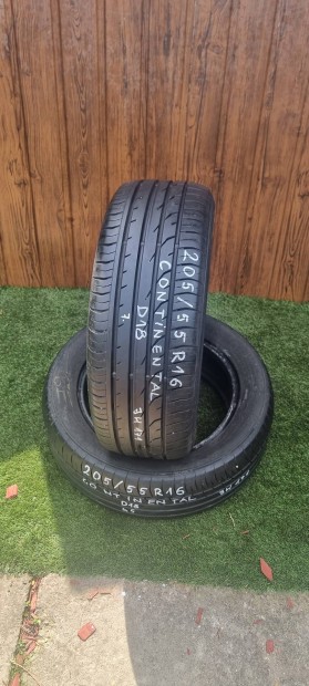 Continental 205/55 R16 6,5-7mm 2018-as Nyri Gumiabroncs 2db