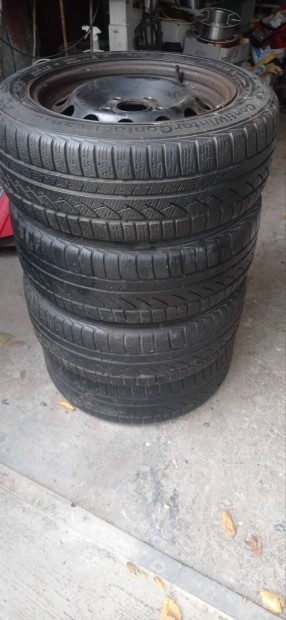 Continental 205x55x16 M-S tli nyri gumi Komlet kerekek