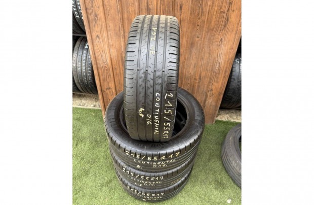 Continental 215/55 R17 4,5-5 mm 2016-os Nyári Gumiabroncs 4db #261