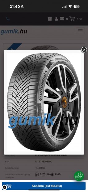 Continental Allseasoncontact 2 255/45 R19 104Y XL EVc