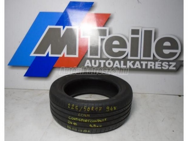 Continental ContiSportContact5 nyri 225/50R17 94 W TL 2015