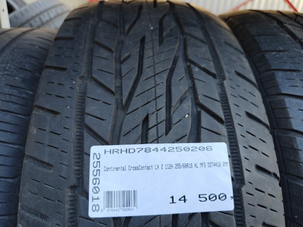 Continental CrossContact LX 2 112H 255/60R18 XL MFS DOT4418 6MM