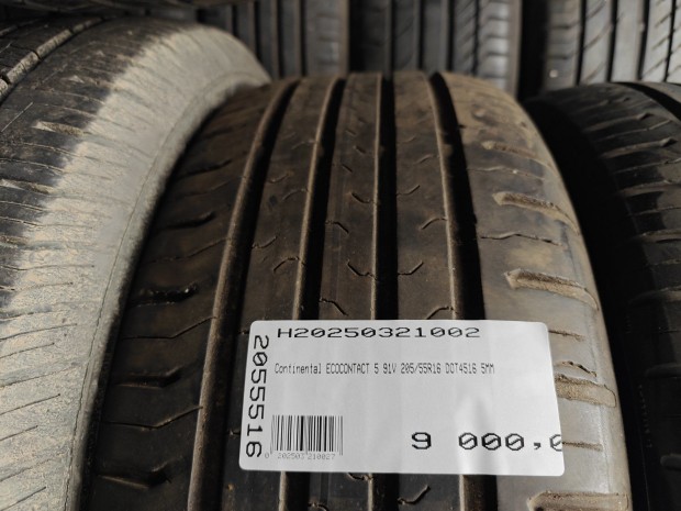 Continental ECOCONTACT 5 91V 205/55R16 DOT4516 5MM Használt