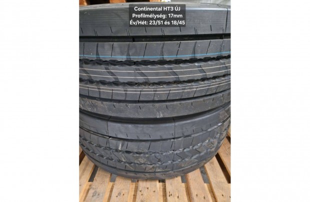 Continental HT3 P�tkocsi 385/65 R22,5 2db �j �s 2db v�gott