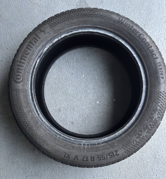 Continental Wintercontact TS870 TS870P 215/55 R17 Tli gumi 5 mm 