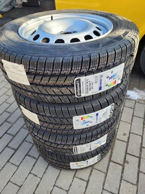 Continental vancontact winter 215/65 r16c új téligumi új lemezfelnin