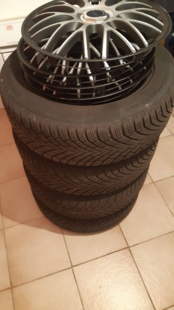 Continental wintercontact TS860 205/55 R16 tligumi szett felnin