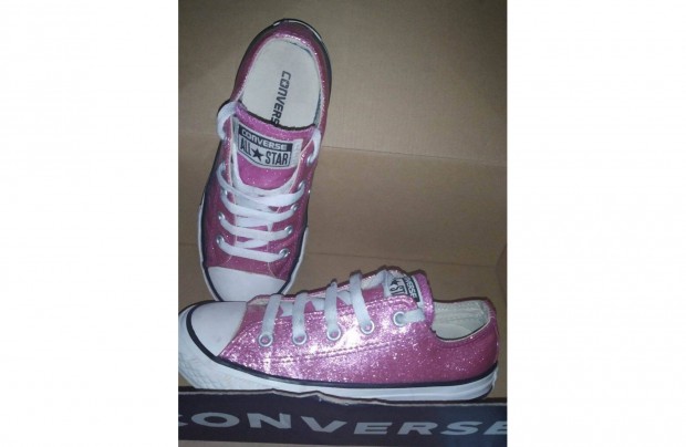 Converse kislny csillog rzsaszn cip, tornacip ( 31,5 mret )