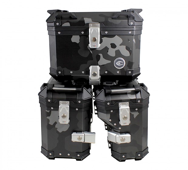 Coocase 3 részes alumínium doboz szett (30L aszimmetrikus + 36L + 45L)