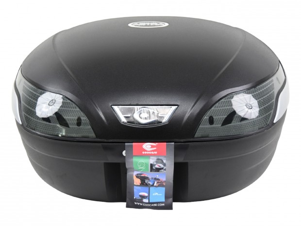 Coocase 48L központi doboz LED féklámpával, sötétített prizma