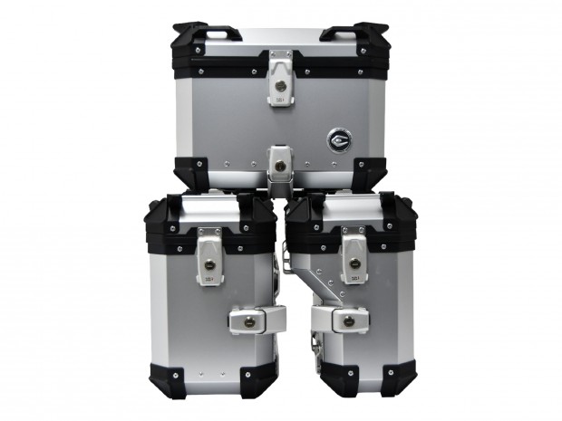 Coocase Zestaw 3 alumínium doboz (30L aszimmetrikus + 36L + 45L) eloxá