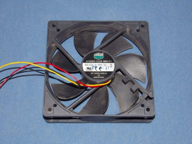 Cooler-Master számítógép, PC cooler, ház ventilátor 120 mm, 12V