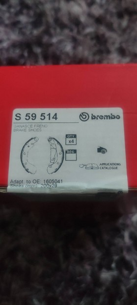 Corsa C való, Brembo hátsó fékbetét
